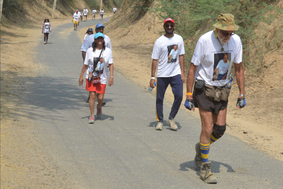 Foreigners took challenge in Bateshwar Marathan
