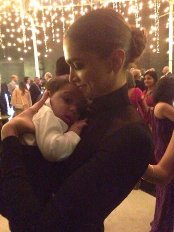 Deepika Padukone and Ranveer Singh with this cutie pie