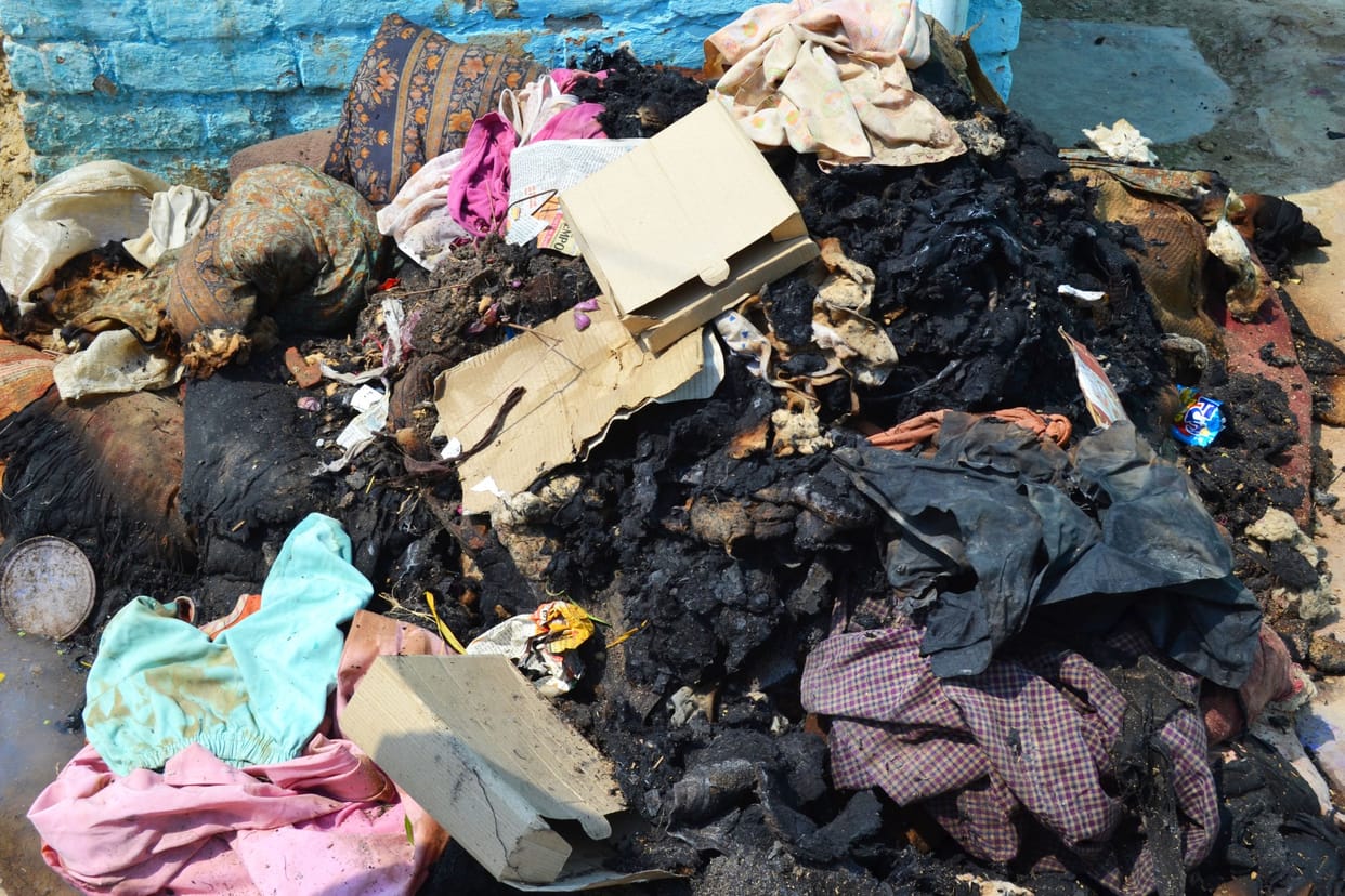 Divyanga house fire , loss of 