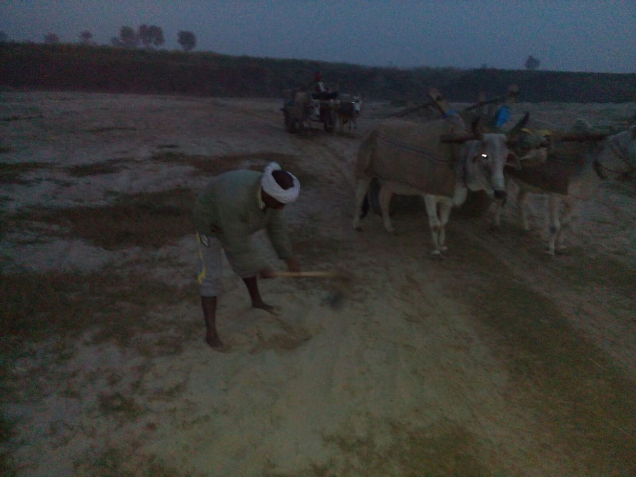 Rampant illegal sand mining