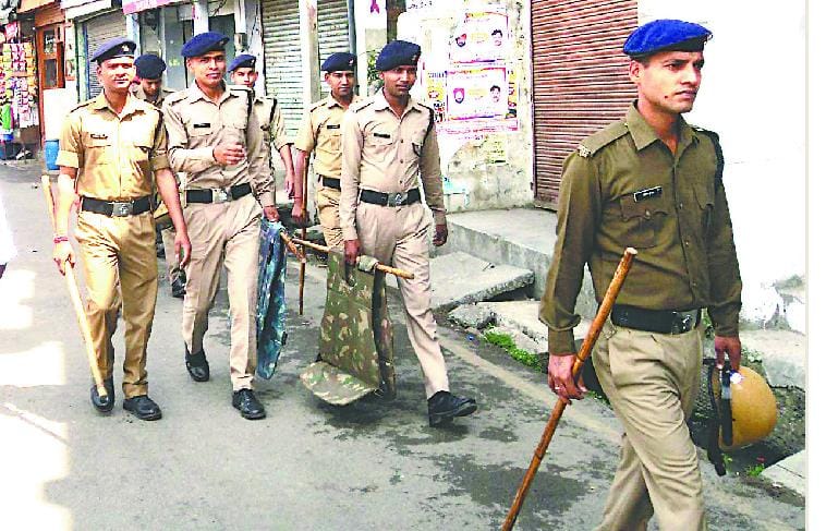 Municipal camp, Nagar Panchayat, Section 144 police stations