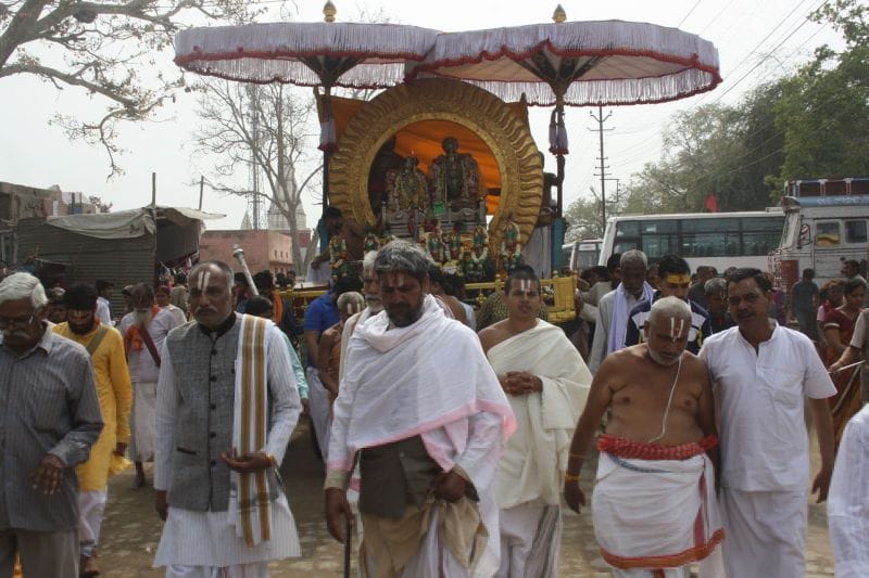 shobhayatra of bhagvan rangnath in vrindavan