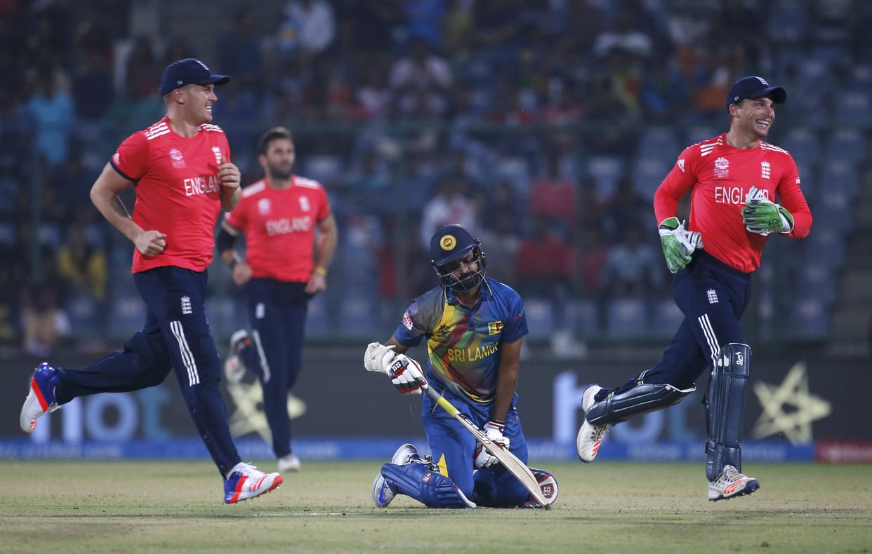 t20 world cup , Englands  won t20 match against Sri Lanka