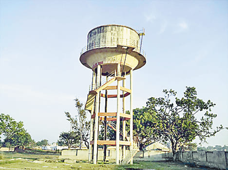 The showpiece of the water tank 