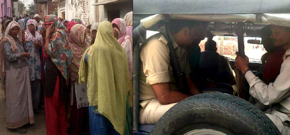Two-year-old girl crushed by the Samajwadi Ambulance