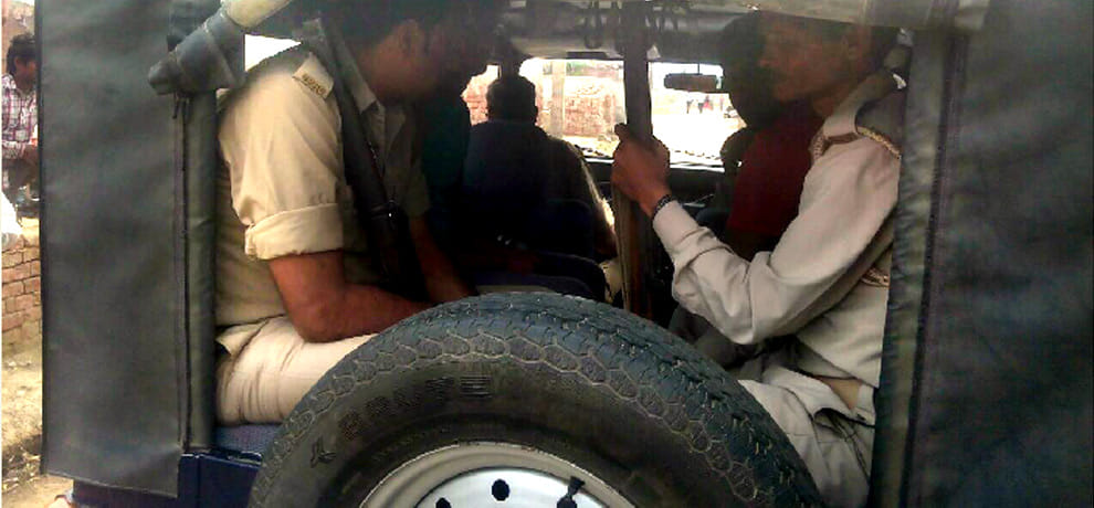 Two-year-old girl crushed by the Samajwadi Ambulance