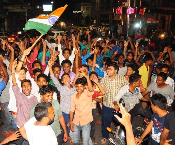 Celebration of India win in WC t20.
