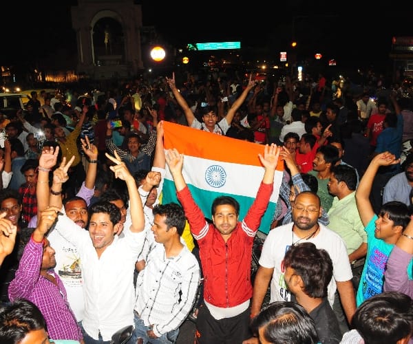 Celebration of India win in WC t20.