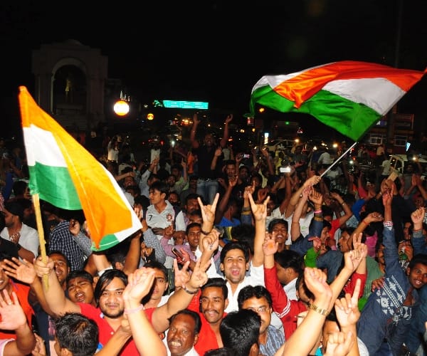 Celebration of India win in WC t20.