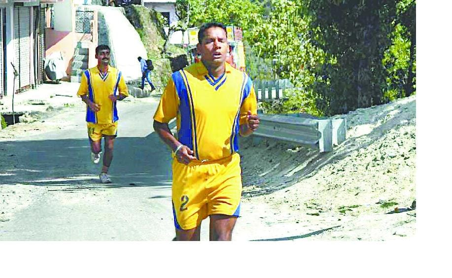 Raman won the marathon, 21-km race in 1 hour and 36 minutes to complete