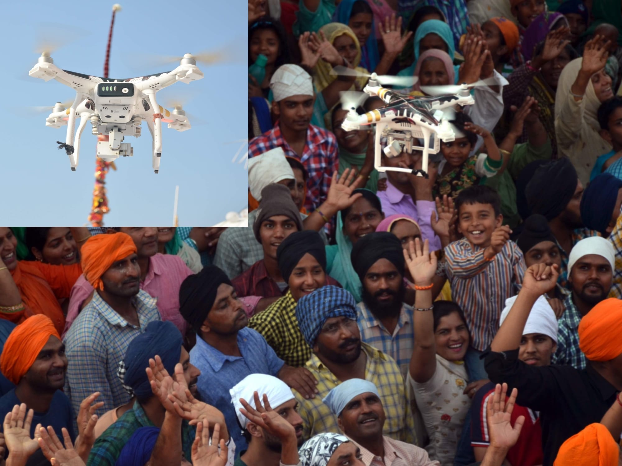ascent the millions compatible front of Jhanda ji.