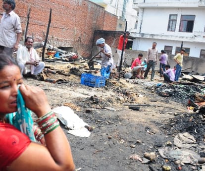  Truth behind fire in Patrakarpuram in Lucknow.