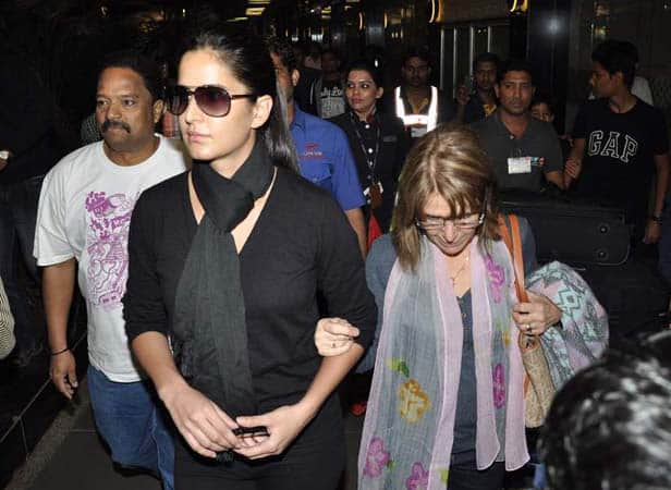 Katrina Kaif with her mother Suzanne Turquotte