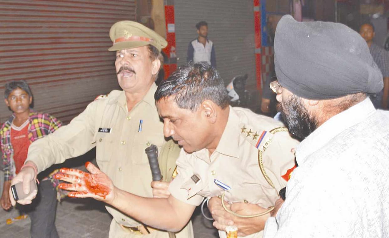In celebration of victory organically, head inspector injured