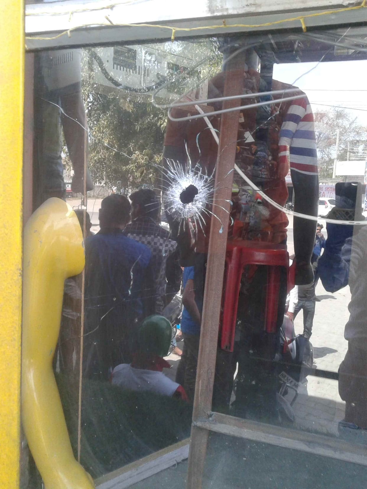 If it's not extortion by goons firing of two stores