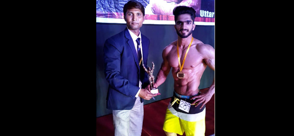gaurav won the gold medal in Mr India
