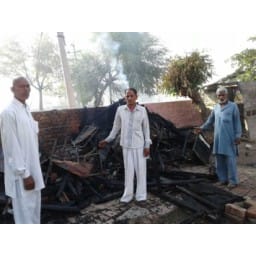 Burned three khokhe, Burned three khokhe in hisar, crime news, hisar