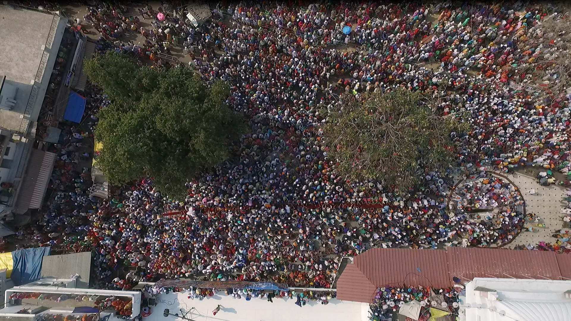 drone make video of darbar sahib jhanda mela in dehradun