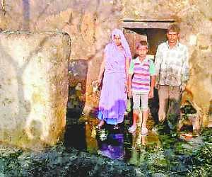 Four charred house, a goat dead
