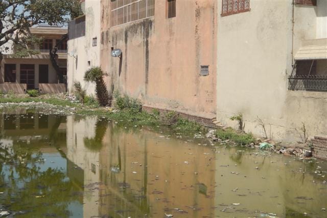 Residents of the posh colony suffering from waterlogging