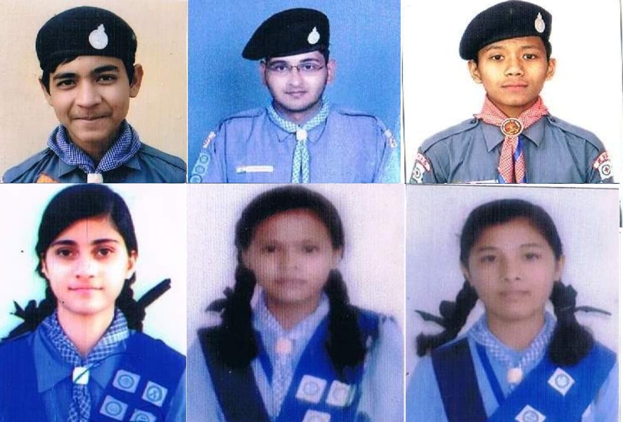 Six Scouts and Guides honors by President's Award. 