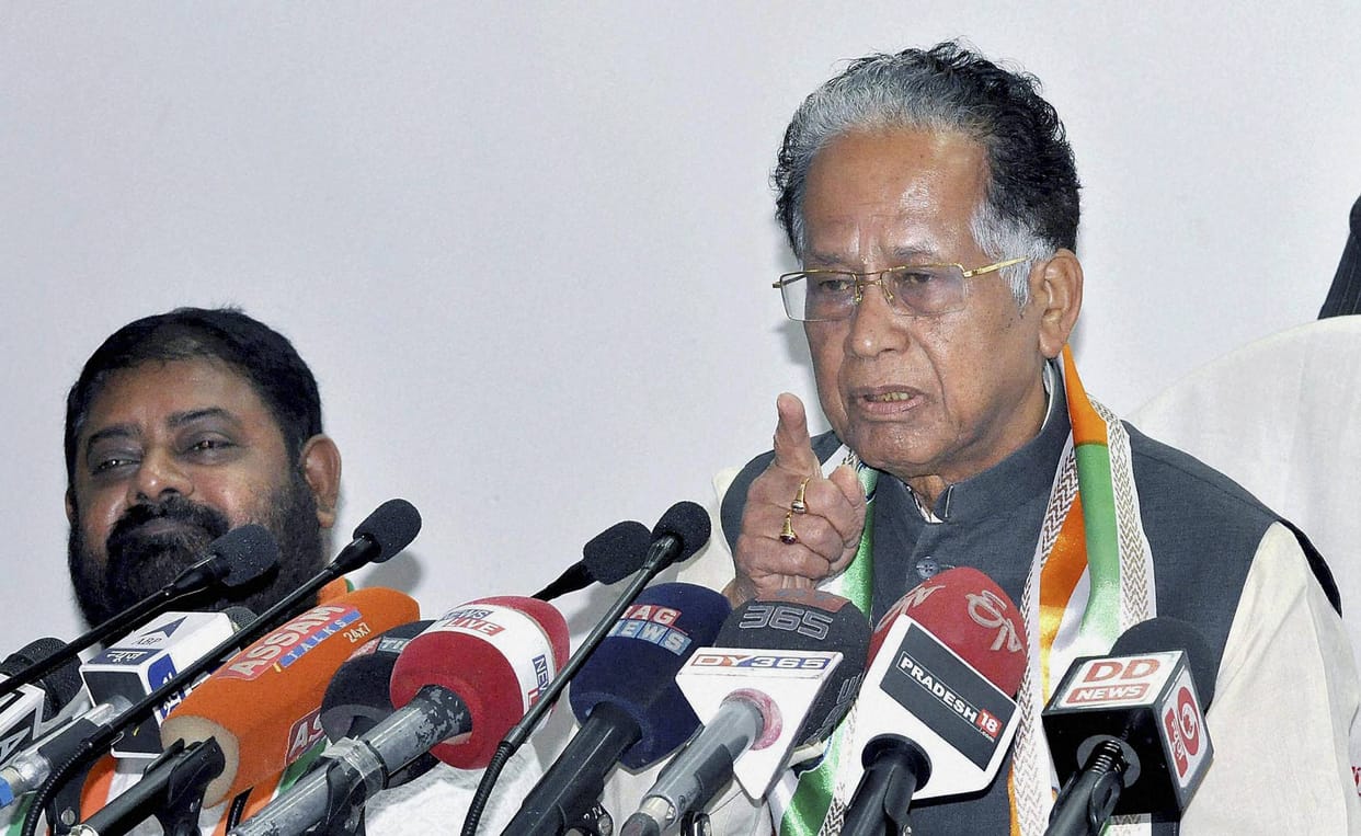fir on indian national congress leader and assam cm tarun gogoi 