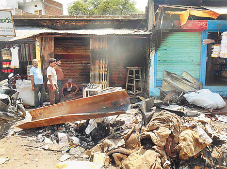 Store fire, the loss of millions