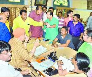 In the commotion of the municipality board meeting