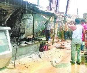 Fire in shop, lose of 10 thousand 