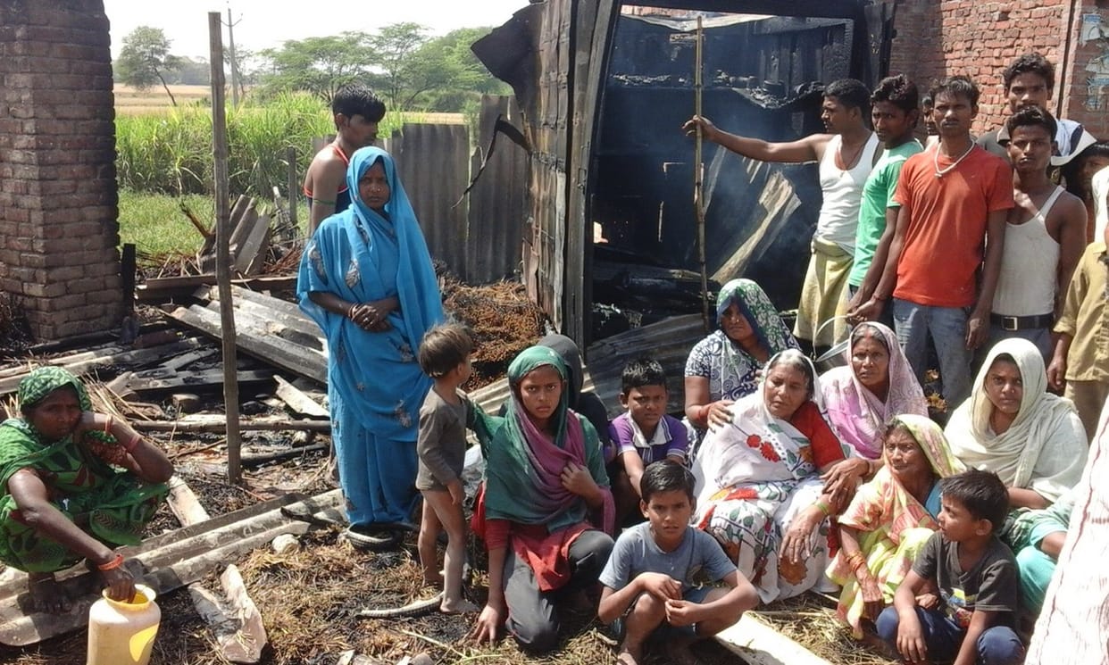 blaze in huts