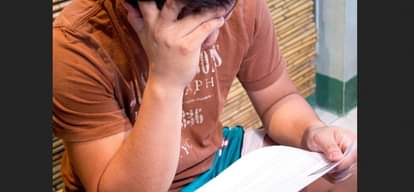 तनाव में विद्यार्थी।