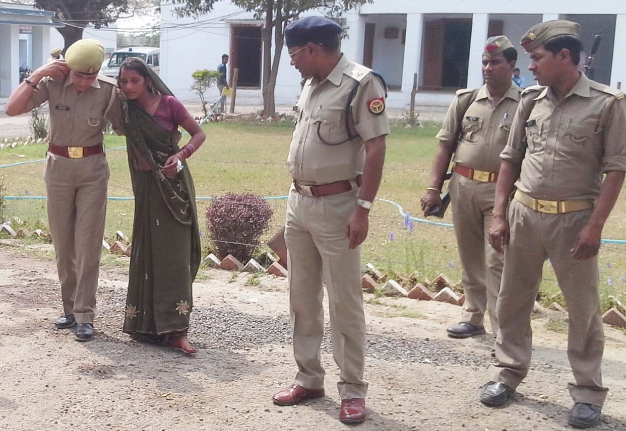 Police said the injured woman from Gush eating nuts