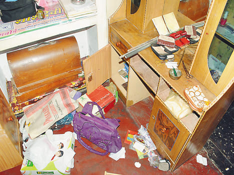 Including the theft of cash from a house off millions