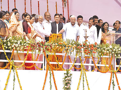 20 projects inaugurated and laid foundation stones of 14