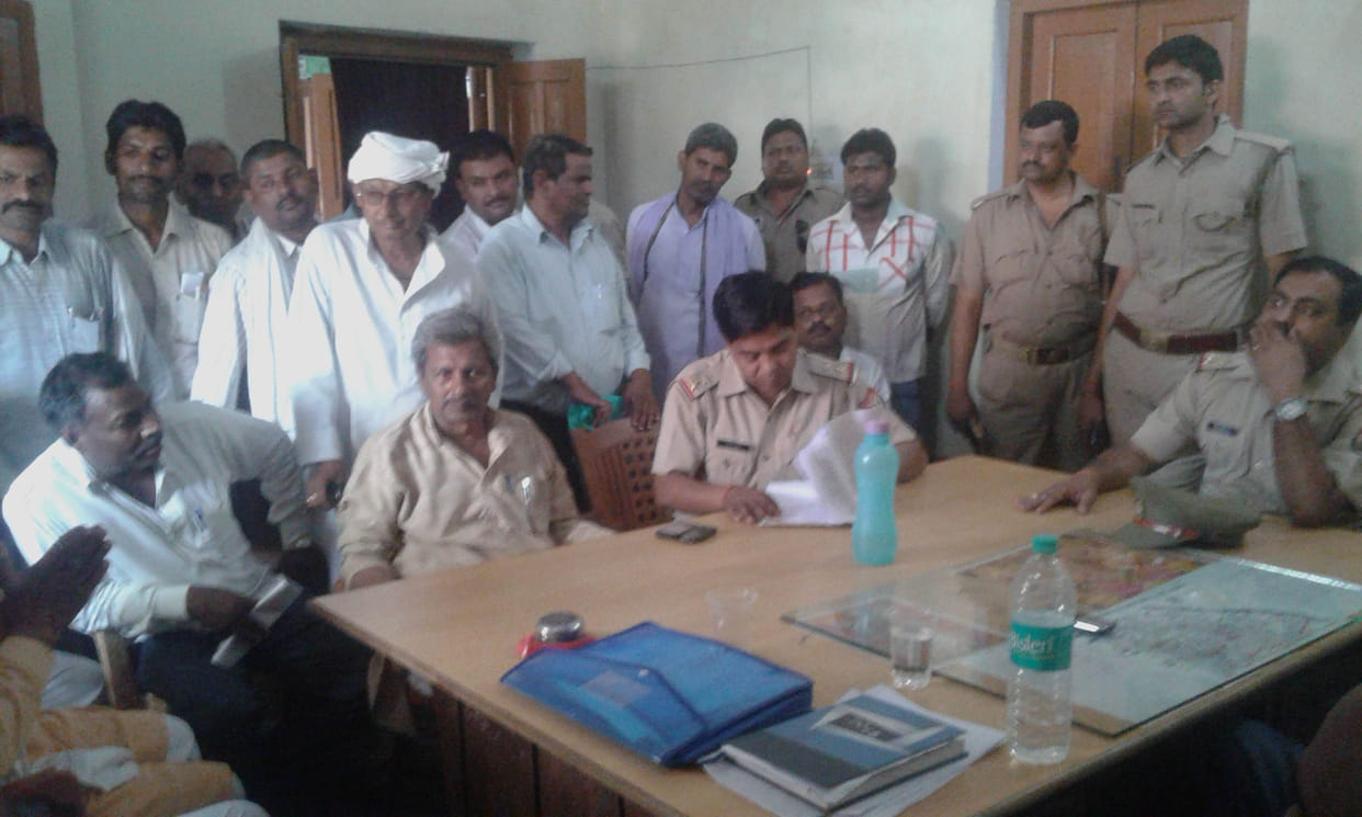 Angry farmers, secretary hostage