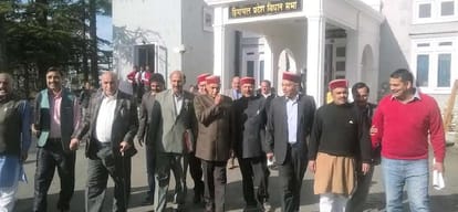 crisis of confidence in hp govt, BJP walkout from hp vidhansabha.