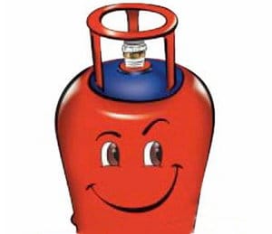 LPG cylinder will seal plastic
