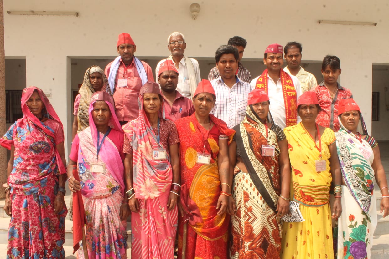 Nishad community protested at the Collectorate