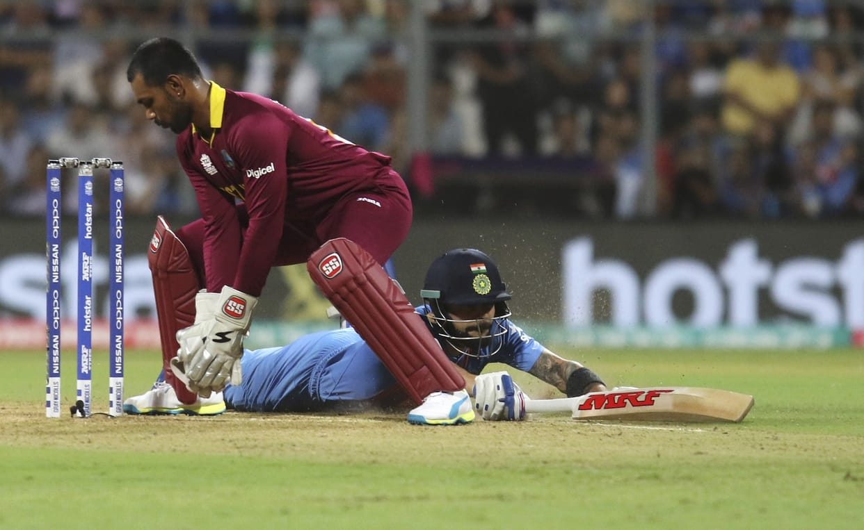 Virat kohli gets 3 chance in starting of his innings