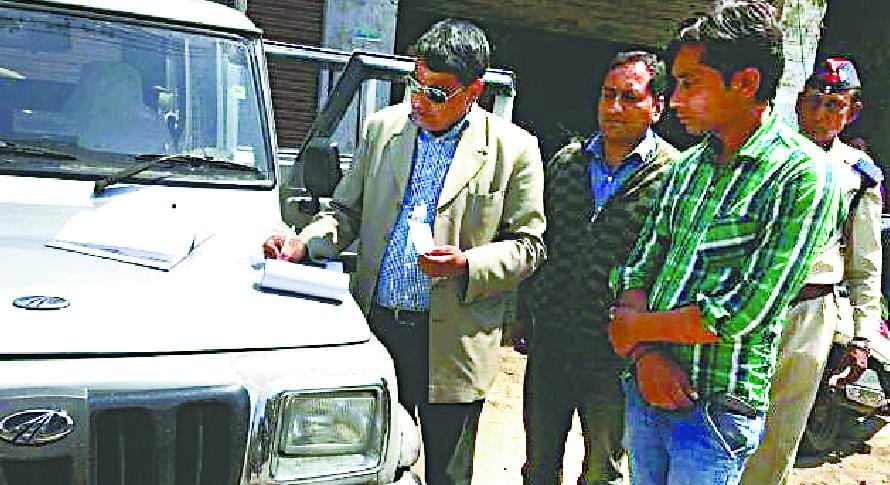 Seized four vehicles, 34 of the invoice
