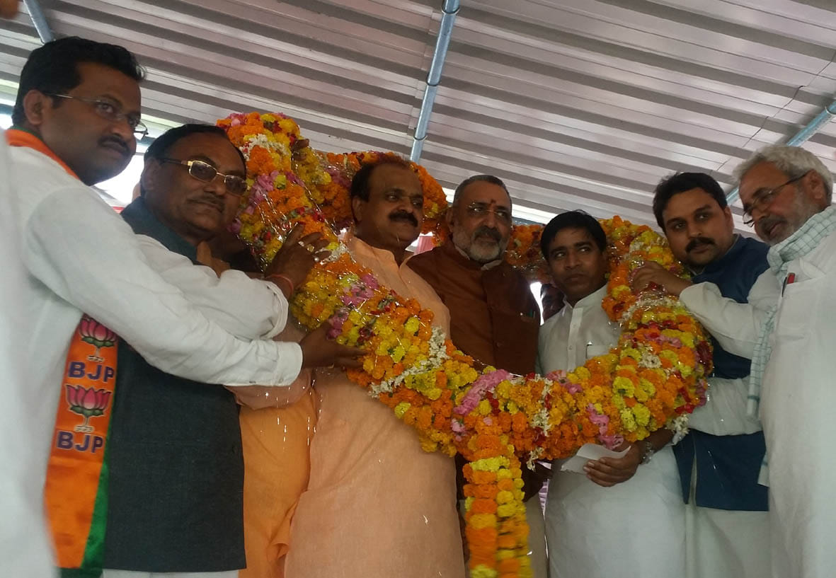 Minister Giriraj Singh in Ballia 