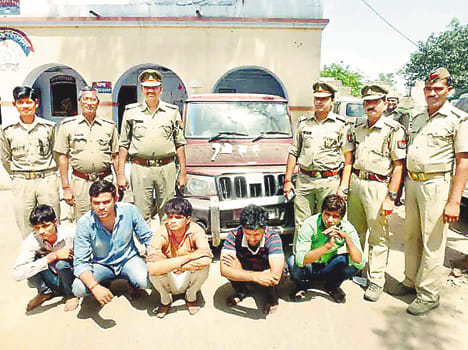 The five were arrested in an encounter rogue