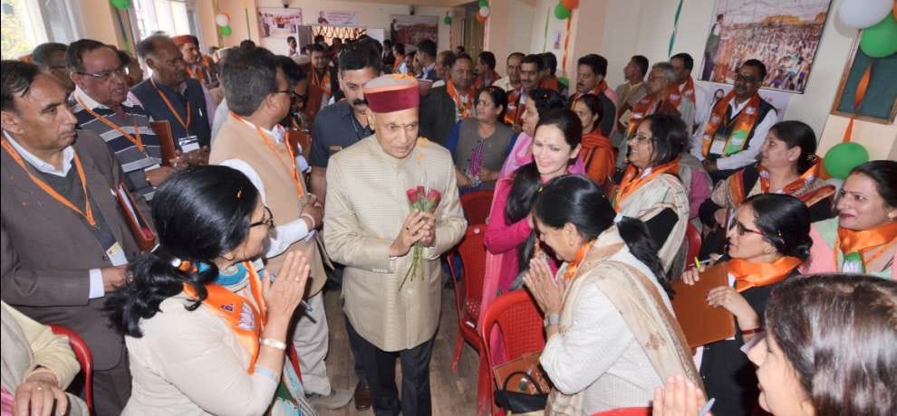 meeting of the newly elected bjp himachal state executive