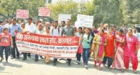 Private schools protesting arbitrary, assigned memo, karnal