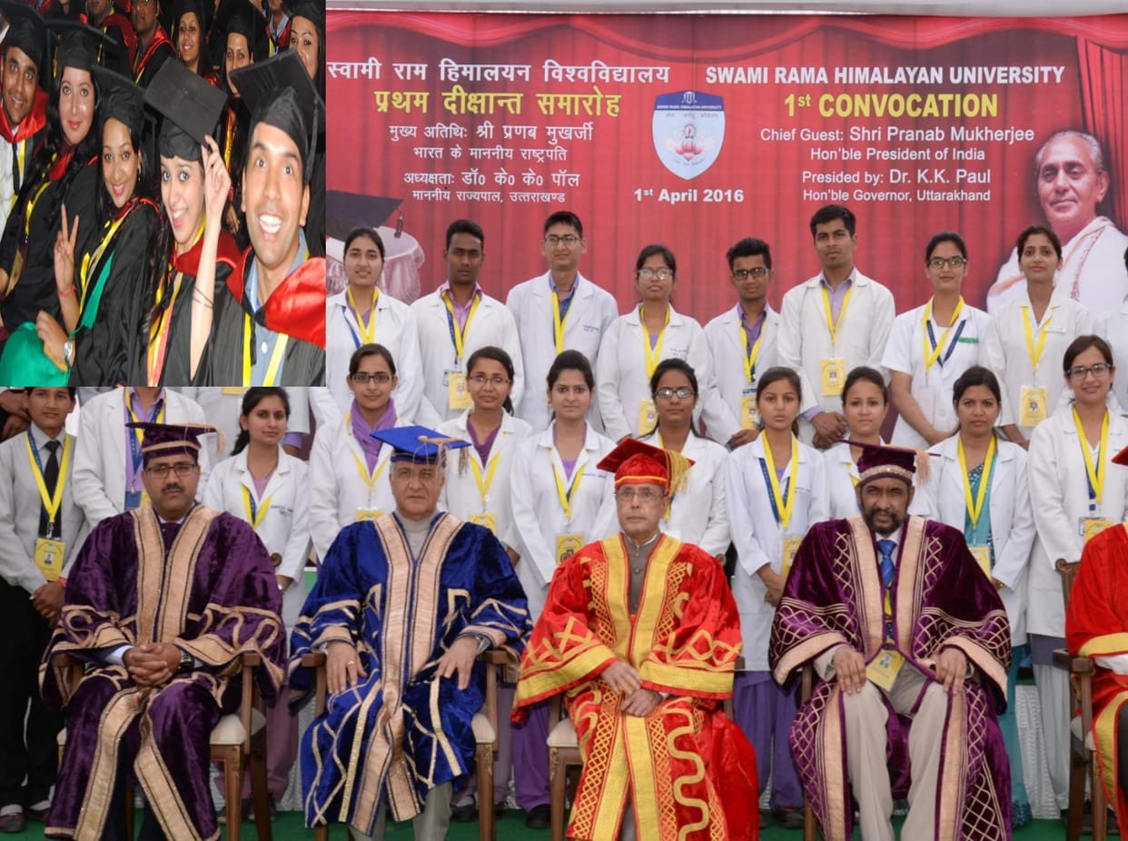 students degrees and certificates by President Pranab Mukherjee.