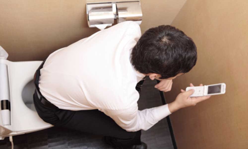 This is why using mobile in toilet is harmful