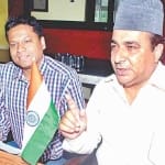 रामपुर में पत्रकारों को संबोधित करते फरहत अली।  