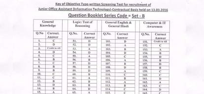hpu releases answer key of clerk exam