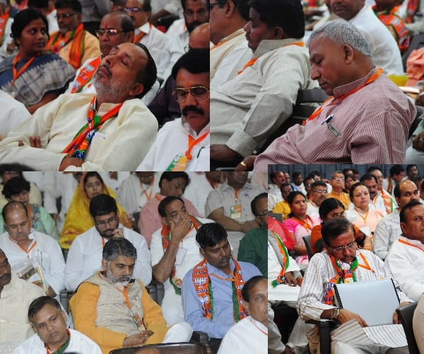 Pics of BJP meet in Lucknow.