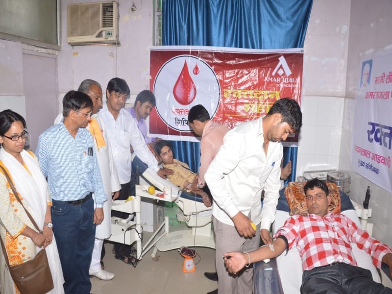 blood donation camp in mathura